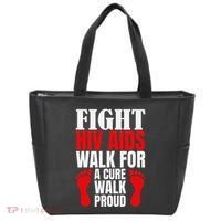 Hiv Awareness Red Ribbon World Aids Day Fighters Tote Bag thumb 0