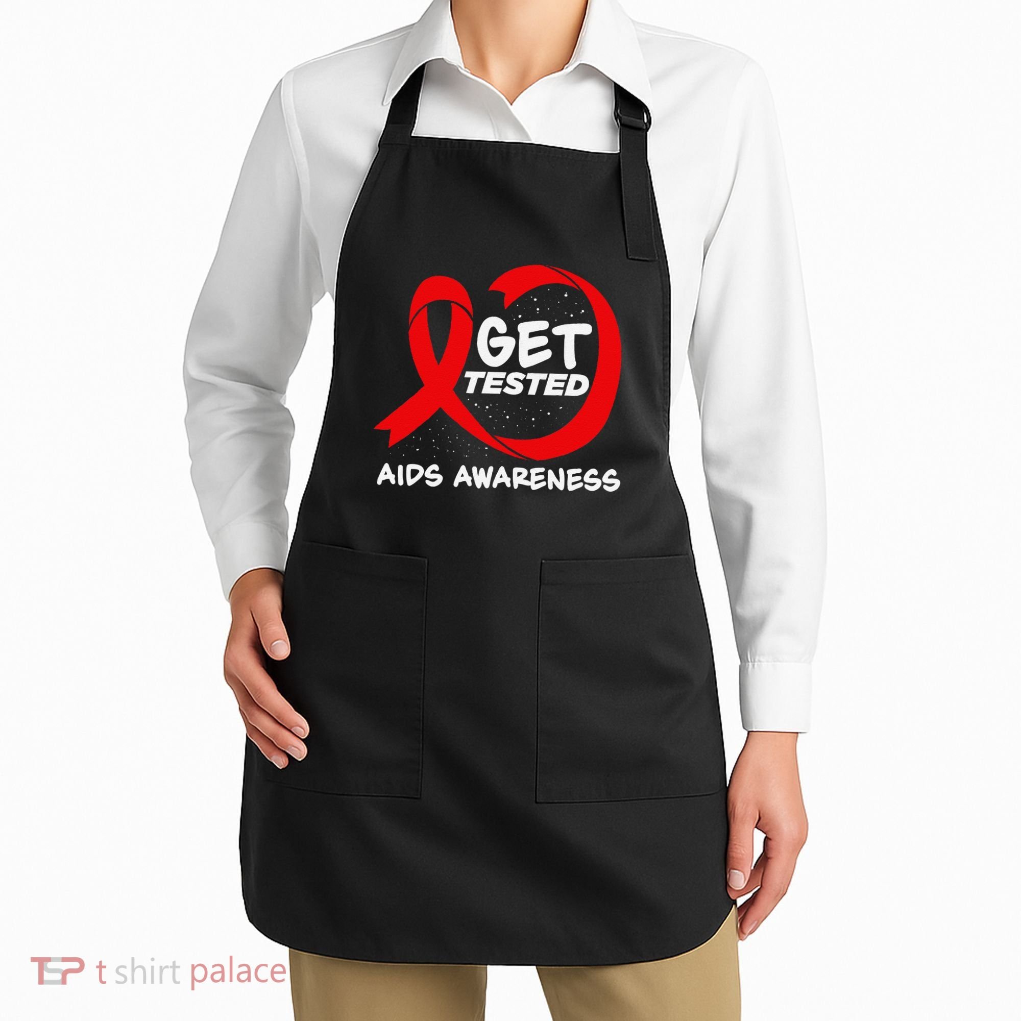 Hiv Awareness Red Ribbon World Aids Day Fighters Apron