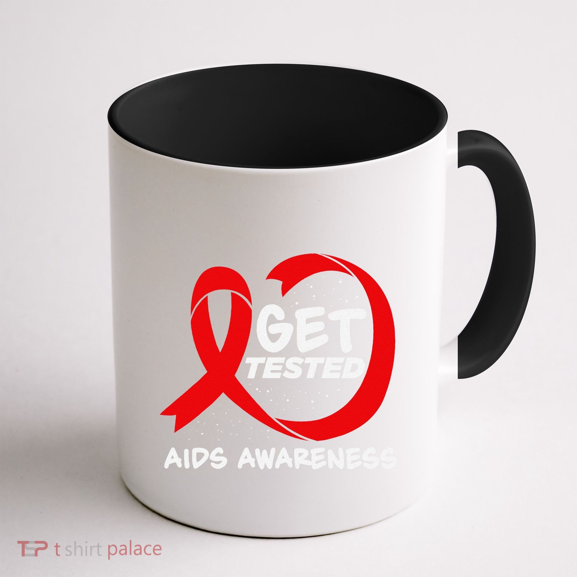 Hiv Awareness Red Ribbon World Aids Day Fighters Coffee Mug