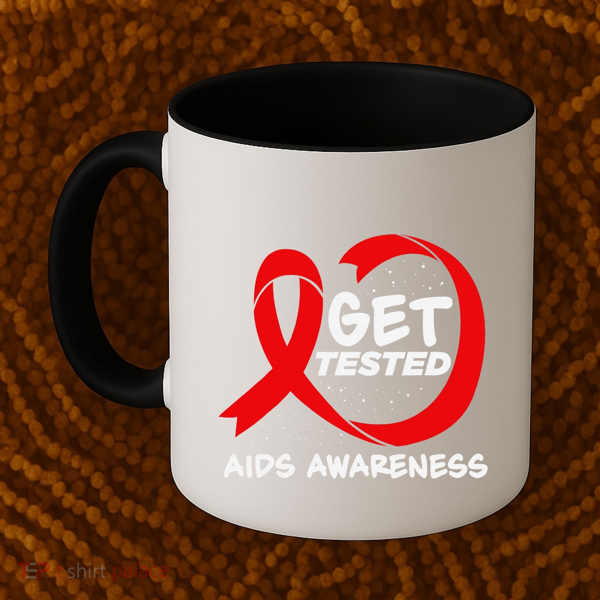 Hiv Awareness Red Ribbon World Aids Day Fighters Coffee Mug