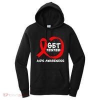 Hiv Awareness Red Ribbon World Aids Day Fighters Women's Hoodie thumb 0
