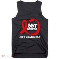 Hiv Awareness Red Ribbon World Aids Day Fighters Tank Top thumb 0