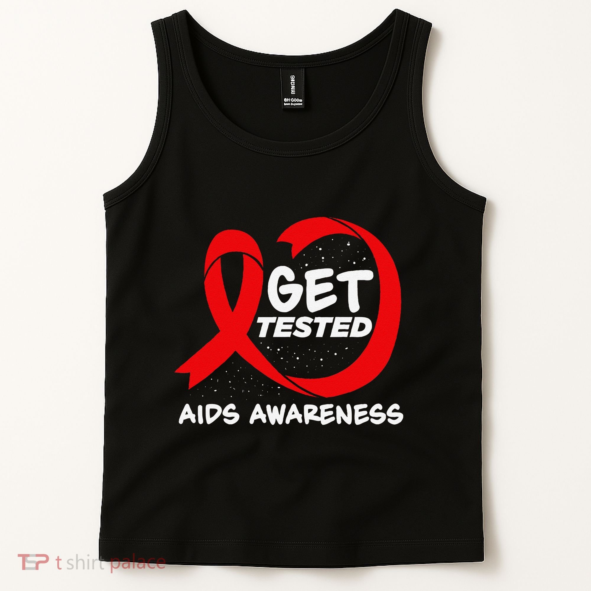 Hiv Awareness Red Ribbon World Aids Day Fighters Tank Top