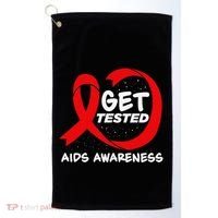 Hiv Awareness Red Ribbon World Aids Day Fighters Golf Towel thumb 0
