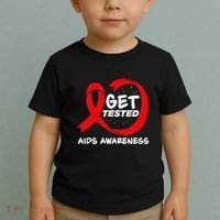 Hiv Awareness Red Ribbon World Aids Day Fighters Toddler T-Shirt thumb 2