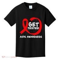 Hiv Awareness Red Ribbon World Aids Day Fighters Kids T-Shirt thumb 0