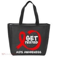 Hiv Awareness Red Ribbon World Aids Day Fighters Tote Bag thumb 0