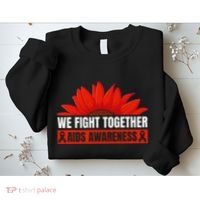 Hiv Awareness Red Ribbon World Aids Day Fighters Sweatshirt thumb 2