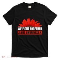 Hiv Awareness Red Ribbon World Aids Day Fighters T-Shirt thumb 0
