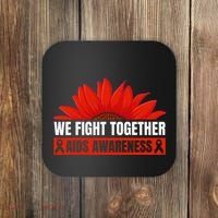 Hiv Awareness Red Ribbon World Aids Day Fighters Coaster thumb 0