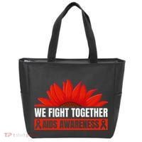 Hiv Awareness Red Ribbon World Aids Day Fighters Tote Bag thumb 0