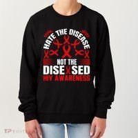 Hiv Awareness Red Ribbon World Aids Day Fighters Women's Sweatshirt thumb 0