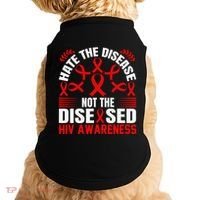Hiv Awareness Red Ribbon World Aids Day Fighters Doggie Tank thumb 0