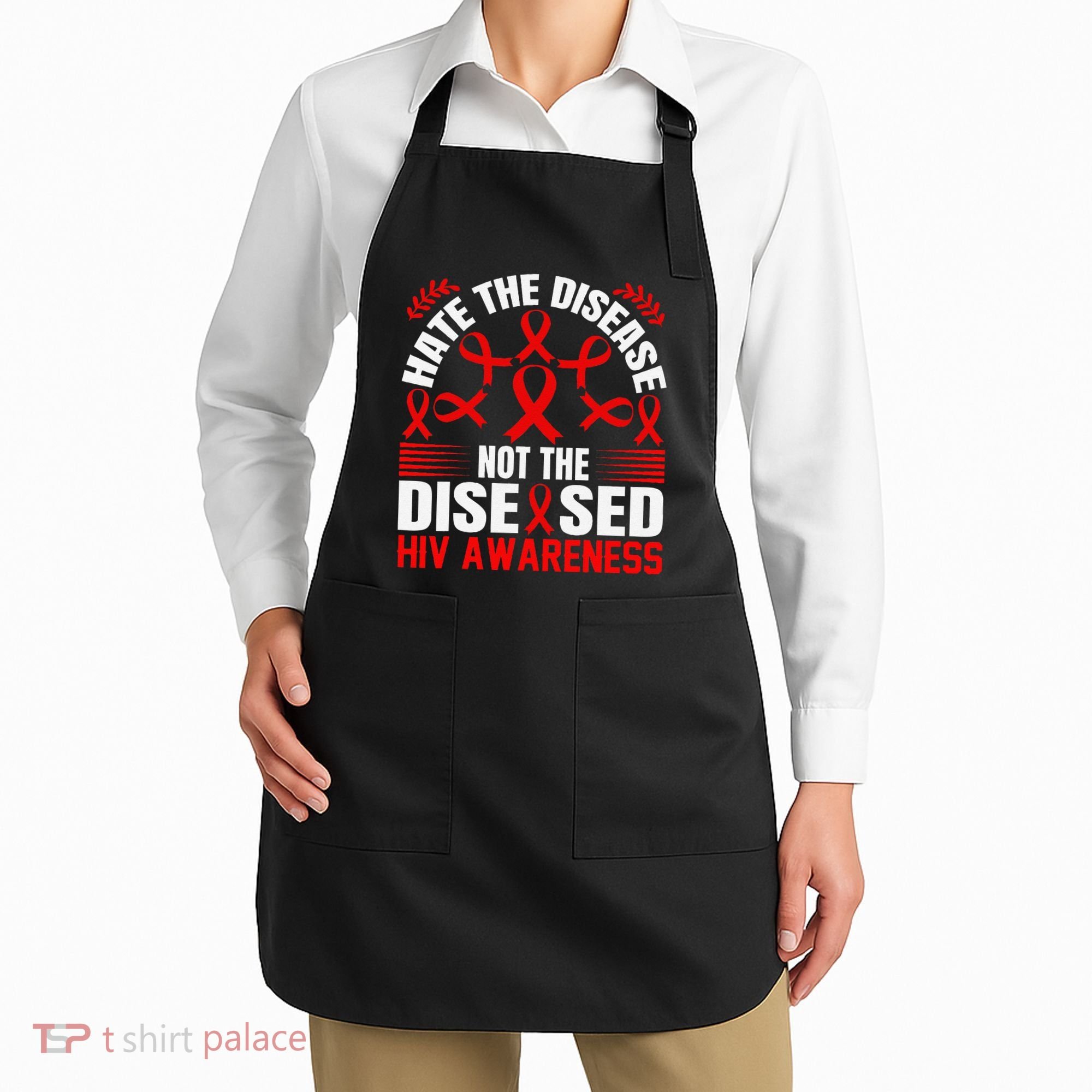 Hiv Awareness Red Ribbon World Aids Day Fighters Apron