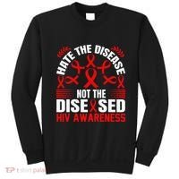 Hiv Awareness Red Ribbon World Aids Day Fighters Sweatshirt thumb 0