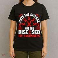 Hiv Awareness Red Ribbon World Aids Day Fighters T-Shirt thumb 4