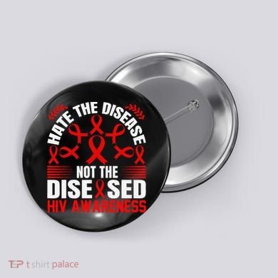 Hiv Awareness Red Ribbon World Aids Day Fighters Button