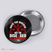 Hiv Awareness Red Ribbon World Aids Day Fighters Button thumb 0