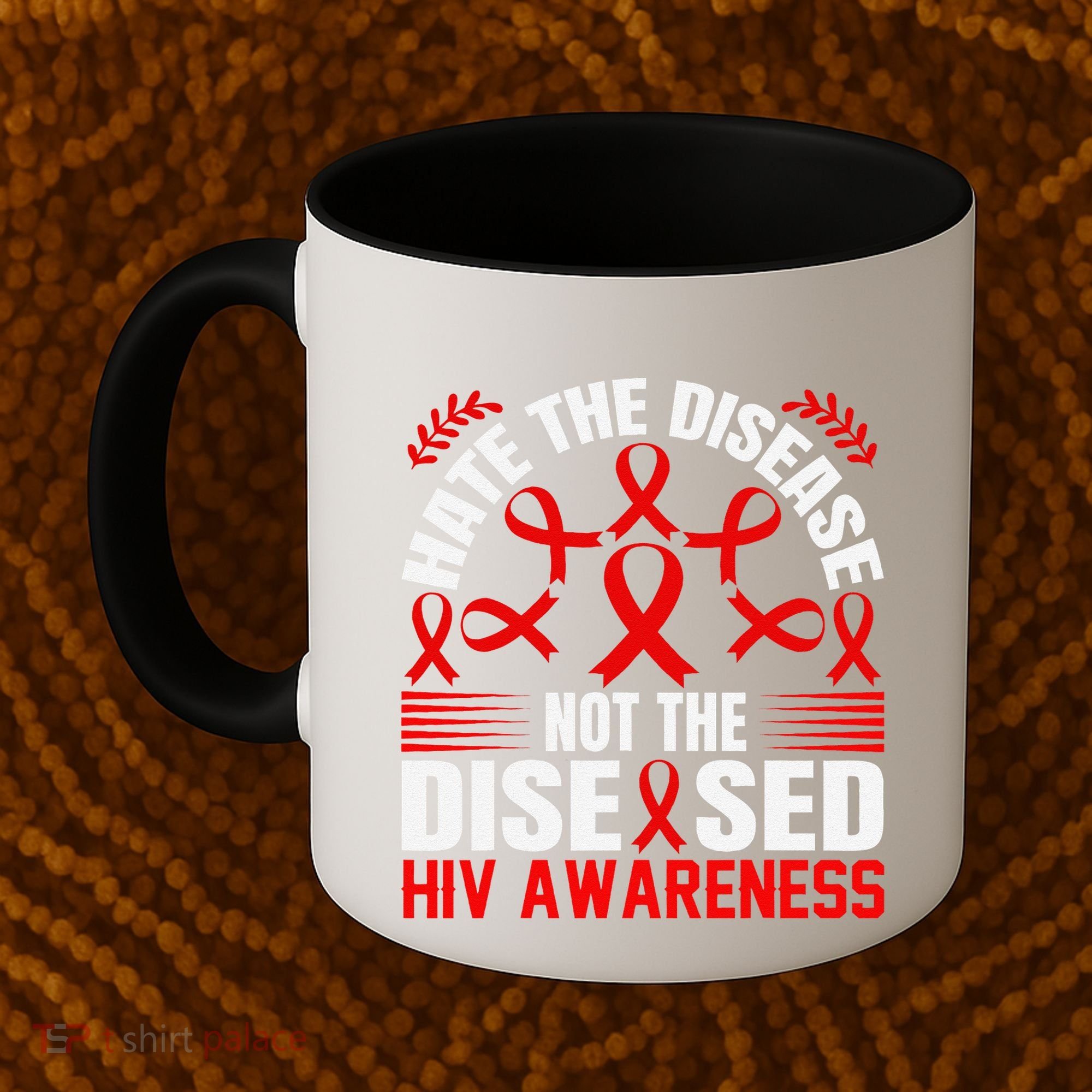 Hiv Awareness Red Ribbon World Aids Day Fighters Coffee Mug