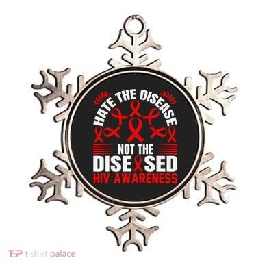 Hiv Awareness Red Ribbon World Aids Day Fighters Ornament