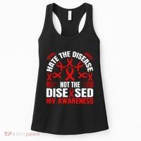Hiv Awareness Red Ribbon World Aids Day Fighters Women's Tank Top thumb 0