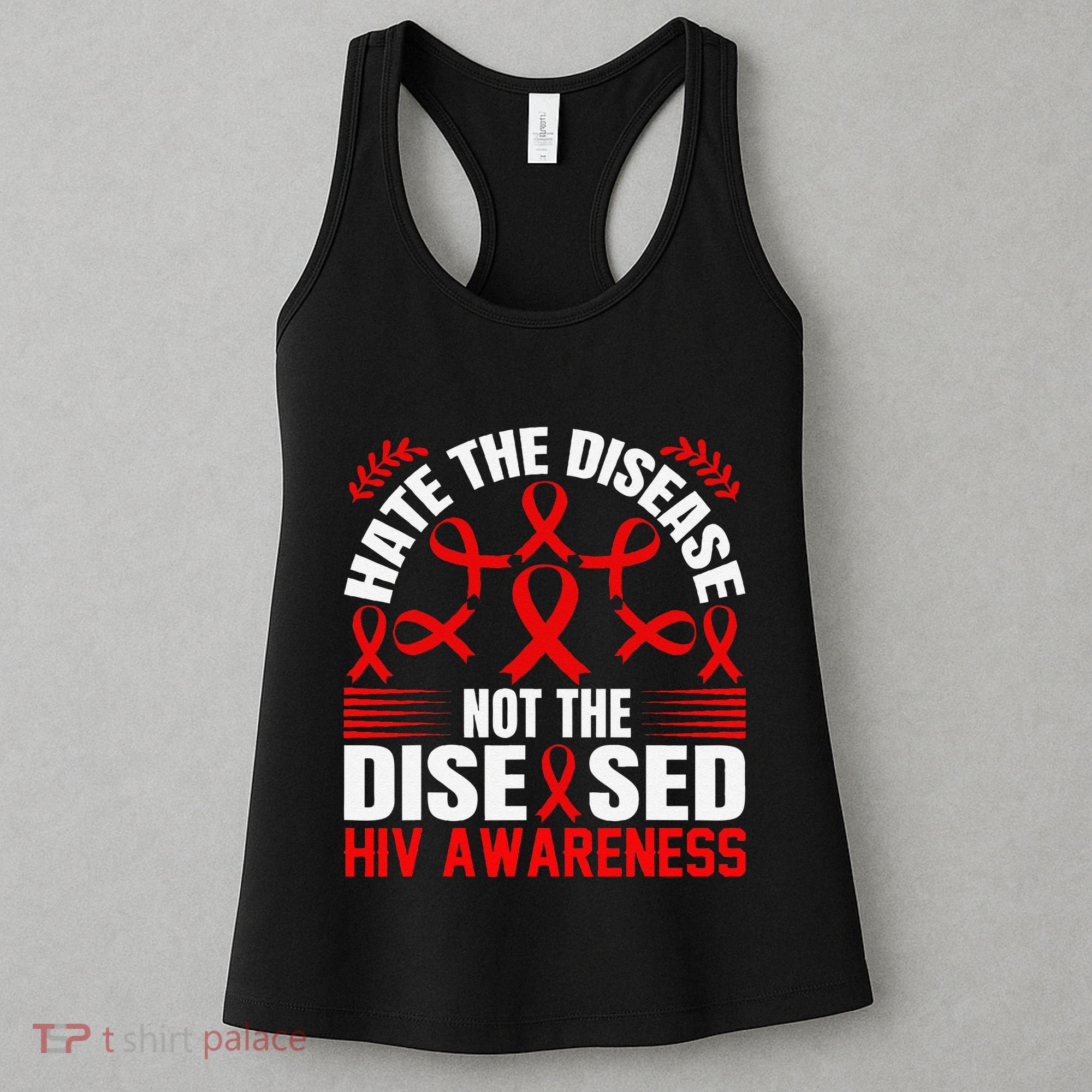 Hiv Awareness Red Ribbon World Aids Day Fighters Women's Tank Top