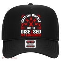 Hiv Awareness Red Ribbon World Aids Day Fighters Hat thumb 0