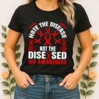 Hiv Awareness Red Ribbon World Aids Day Fighters Women's T-Shirt thumb 2