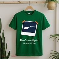 HereS A Really Old Picture Of Me Funny Sperm Gag Adult T-Shirt thumb 2