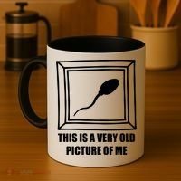 Here's A Really Old Picture Of Me Funny Sperm Birthday Coffee Mug thumb 4