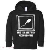 Here's A Really Old Picture Of Me Funny Sperm Birthday Toddler Hoodie thumb 0