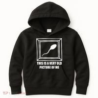 Here's A Really Old Picture Of Me Funny Sperm Birthday Kids Hoodie thumb 0