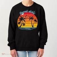 Hawaii Aloha Retro Sunset Beach Women's Sweatshirt thumb 0