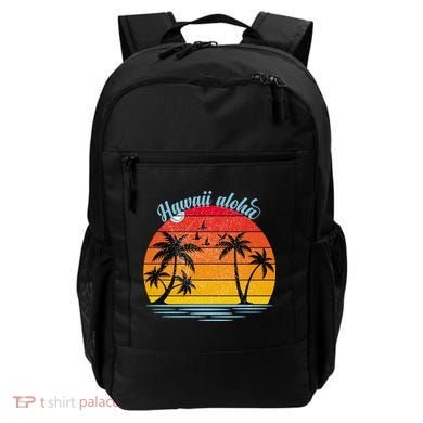 Hawaii Aloha Retro Sunset Beach Backpack