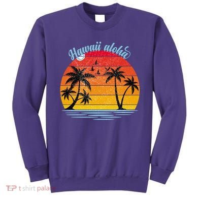 Hawaii Aloha Retro Sunset Beach Sweatshirt