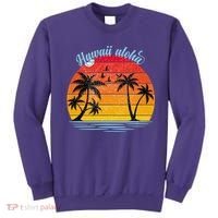 Hawaii Aloha Retro Sunset Beach Sweatshirt thumb 0