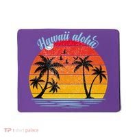 Hawaii Aloha Retro Sunset Beach Mousepad thumb 0