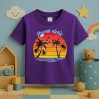 Hawaii Aloha Retro Sunset Beach Toddler T-Shirt thumb 3