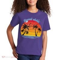 Hawaii Aloha Retro Sunset Beach Kids T-Shirt thumb 2