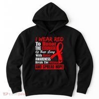 Hiv Awareness Red Ribbon World Aids Day Fighters Hoodie thumb 0