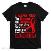 Hiv Awareness Red Ribbon World Aids Day Fighters T-Shirt thumb 0