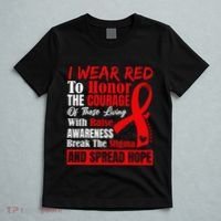 Hiv Awareness Red Ribbon World Aids Day Fighters T-Shirt thumb 5