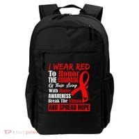 Hiv Awareness Red Ribbon World Aids Day Fighters Backpack thumb 0