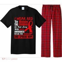 Hiv Awareness Red Ribbon World Aids Day Fighters Pajama Set thumb 0