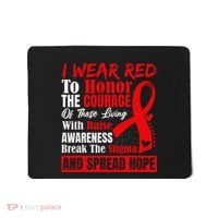 Hiv Awareness Red Ribbon World Aids Day Fighters Mousepad thumb 0