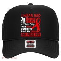 Hiv Awareness Red Ribbon World Aids Day Fighters Hat thumb 0