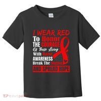 Hiv Awareness Red Ribbon World Aids Day Fighters Toddler T-Shirt thumb 0