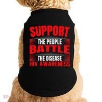 Hiv Awareness Red Ribbon World Aids Day Fighters Doggie Tank thumb 0