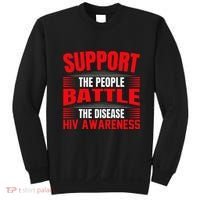 Hiv Awareness Red Ribbon World Aids Day Fighters Sweatshirt thumb 0