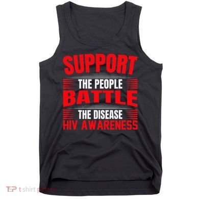 Hiv Awareness Red Ribbon World Aids Day Fighters Tank Top